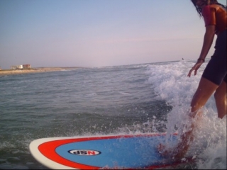 planche SUP sur l eau